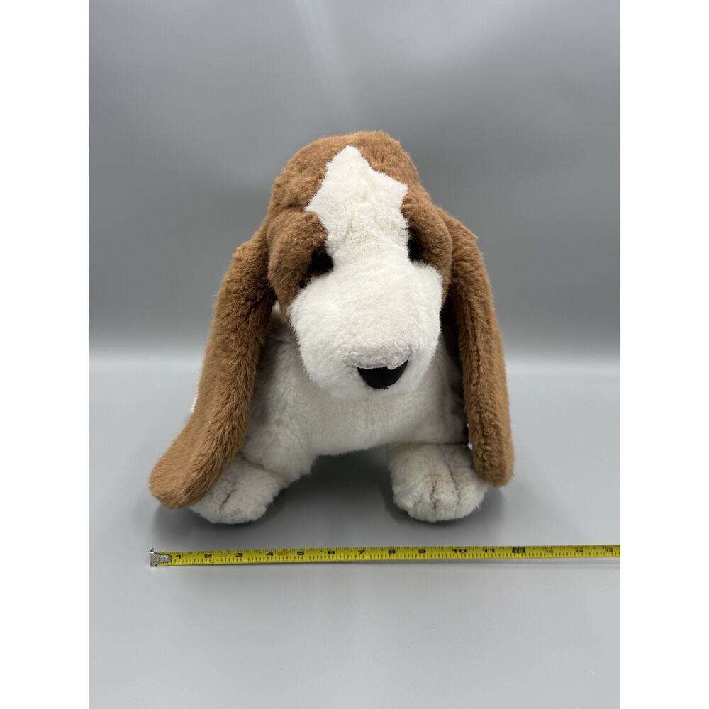 RARE 1985 Gund Basset Hound Plush Dog 18” Lifelike Collector’s Classics - Picture 7 of 10